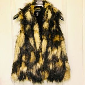 Faux fur vest